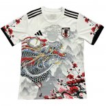 Tailandia Camiseta Japon Dragon 2024-2025 Blanco Gris
