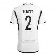 Camiseta Alemania Jugador Rudiger 1ª 2022