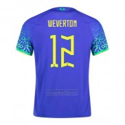 Camiseta Brasil Jugador Weverton 2ª 2022