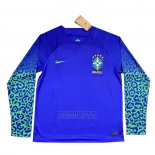 Camiseta Brasil 2ª Manga Larga 2022