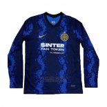 Camiseta Inter Milan 1ª Manga Larga 2021-2022