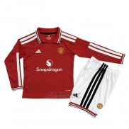Camiseta Manchester United 1ª Manga Larga Nino 2026-2027