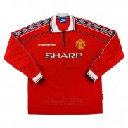 Camiseta Manchester United 1ª Manga Larga Retro 1998-1999
