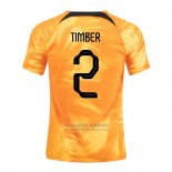 Camiseta Paises Bajos Jugador Timber 1ª 2022