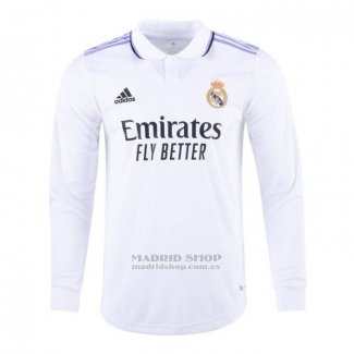 Camiseta Real Madrid Authentic 1ª Manga Larga 2022-2023