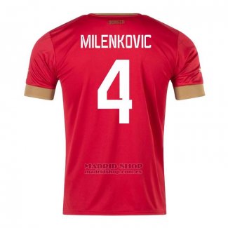 Camiseta Serbia Jugador Milenkovic 1ª 2022