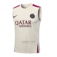 Camiseta de Entrenamiento Paris Saint-Germain Sin Mangas 2023-2024 Albaricoque