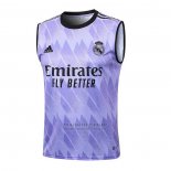 Camiseta de Entrenamiento Real Madrid Sin Mangas 2023-2024 Purpura