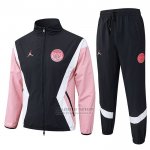 Chandal de Rompevientos del Paris Saint-Germain 2025-2026 Negro Rosa
