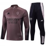 Chandal de Sudadera del Arsenal 2024-2025 Gris Purpura