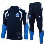 Chandal de Sudadera del Cruzeiro Nino 2026-2027 Azul Oscuro