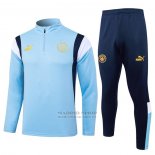 Chandal de Sudadera del Manchester City 2023-2024 Azul Claro