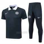 Conjunto Polo del Chelsea 2025-2026 Gris