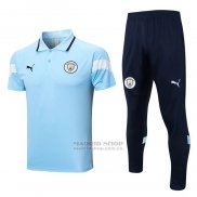 Conjunto Polo del Manchester City 2022-2023 Azul