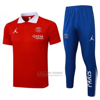 Conjunto Polo del Paris Saint-Germain 2024-2025 Rojo