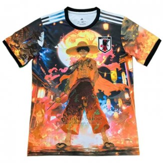Tailandia Camiseta Japon Anime 2025 Negro Naranja