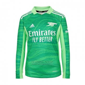 Camiseta Arsenal Portero Manga Larga 2021-2022 Verde