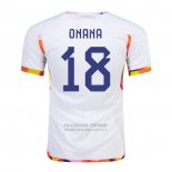 Camiseta Belgica Jugador Onana 2ª 2022