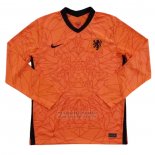 Camiseta Holanda 1ª Manga Larga 2020-2021