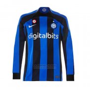 Camiseta Inter Milan 1ª Manga Larga 2022-2023