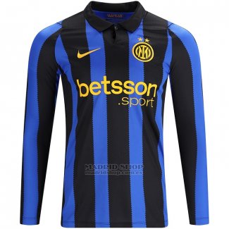 Camiseta Inter Milan 1ª Manga Larga 2026-2027