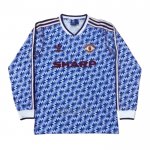 Camiseta Manchester United 2ª Manga Larga Retro 1990-1992