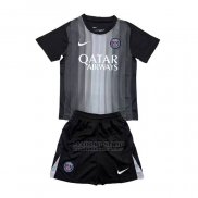 Camiseta Paris Saint-Germain Portero 1ª Nino 2025-2026 Negro