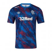 Camiseta Pre Partido del Rangers 2025-2026 Azul