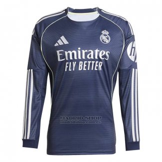 Camiseta Real Madrid 2ª Manga Larga 2025-2026