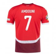 Camiseta Suiza Jugador Amdouni 1ª 2024-2025