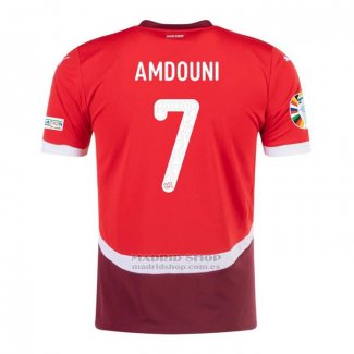 Camiseta Suiza Jugador Amdouni 1ª 2024-2025