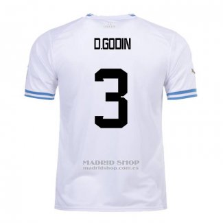 Camiseta Uruguay Jugador D.Godin 2ª 2022