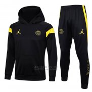 Chandal con Capucha del Paris Saint-Germain Jordan 2023-2024 Negro