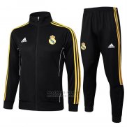 Chandal de Chaqueta del Real Madrid 2025-2026 Negro Amarillo