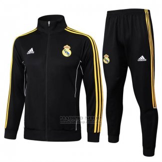 Chandal de Chaqueta del Real Madrid 2025-2026 Negro Amarillo