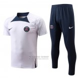 Chandal del Paris Saint-Germain Manga Corta 2022-2023 Blanco