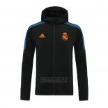 Chaqueta con Capucha del Real Madrid 2021-22 Negro