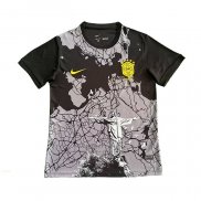 Tailandia Camiseta Brasil Jesus 2025-2026 Negro Gris