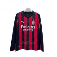 Camiseta AC Milan 1ª Manga Larga 2025-2026