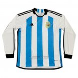 Camiseta Argentina 3 Estrellas 1ª Manga Larga 2022