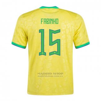 Camiseta Brasil Jugador Fabinho 1ª 2022