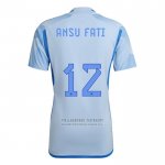 Camiseta Espana Jugador Ansu Fati 2ª 2022