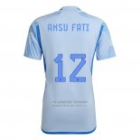 Camiseta Espana Jugador Ansu Fati 2ª 2022