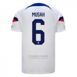 Camiseta Estados Unidos Jugador Musah 1ª 2022