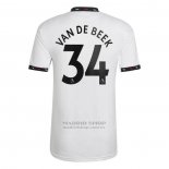 Camiseta Manchester United Jugador Van De Beek 2ª 2022-2023