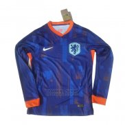 Camiseta Paises Bajos 2ª Manga Larga 2024