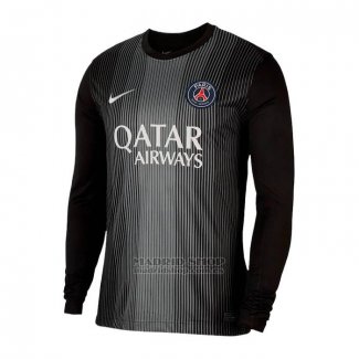 Camiseta Paris Saint-Germain Portero 1ª Manga Larga 2025-2026 Negro
