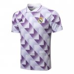 Camiseta Polo del Real Madrid 2022-2023 Blanco y Purpura
