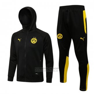 Chandal con Capucha del Borussia Dortmund 2021-2022 Negro