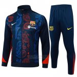 Chandal de Chaqueta del Barcelona 2024-2025 Rojo y Azul